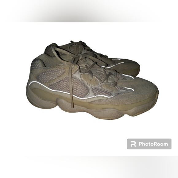 Yeezy 500 RARE "Super Moon Yellow" Tan Suede Shoes Size Men's 9 - Picture 2 of 6